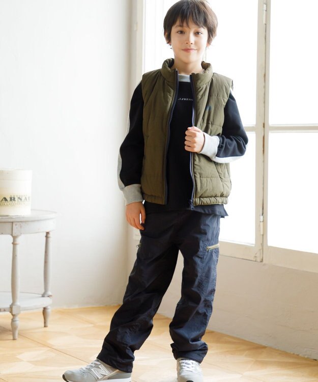 J.PRESS KIDS 【100-130cm】裏毛ラグラン ロゴトレーナー ブラック系