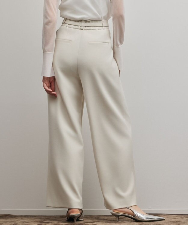 GRACE CONTINENTAL ダブルクロスワイドパンツ キナリ