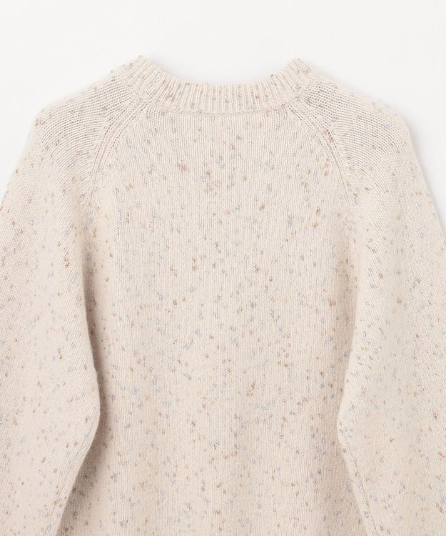 GRACE CONTINENTAL カシミヤ混ラメニットトップ キナリ