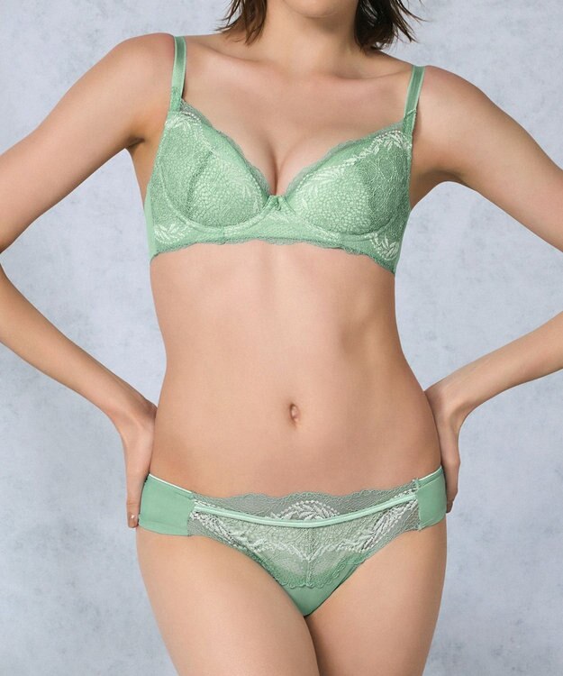 BRADELIS New York 【BRADELIS New York / 育乳補整ブラ・STEP1 集める】ウェンディステップ1ブラ24A1 ダスティグリーン