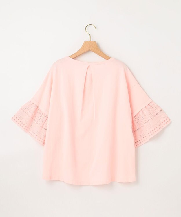 組曲 【WEB限定】レーススリーブ ニット アイボリー系