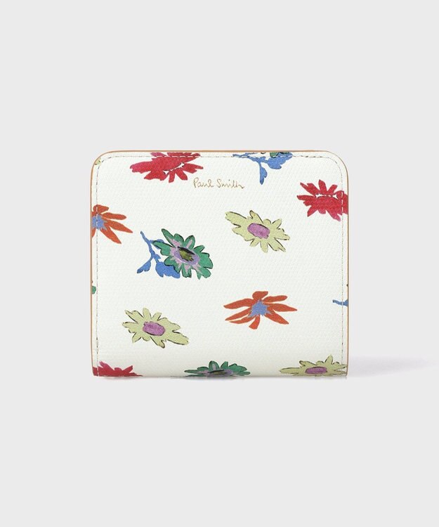 Paul Smith プリントコンビネーション 2つ折り財布 オフホワイト