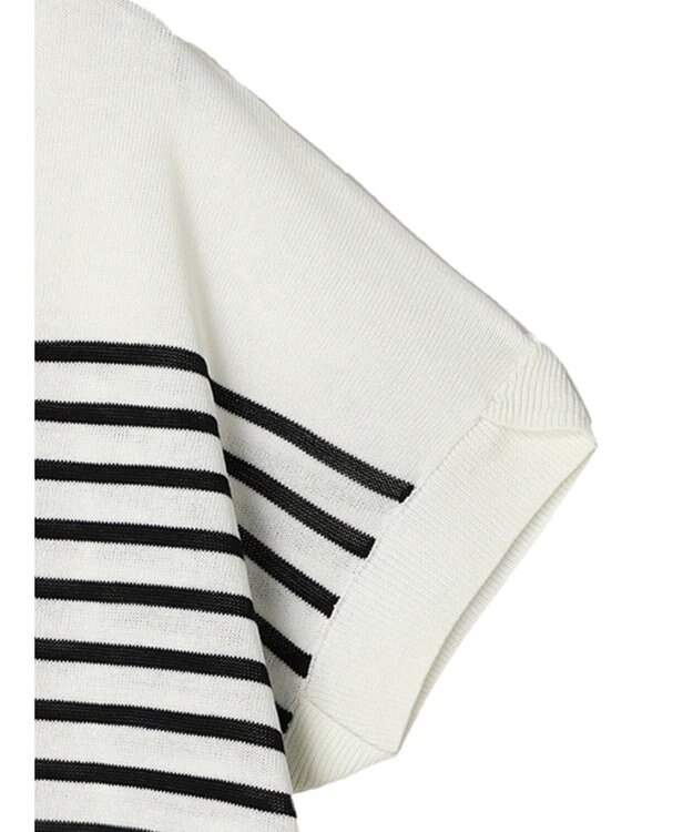 CRAFT STANDARD BOUTIQUE 【洗える】チューリップスリーブプルオーバー Border Ivory