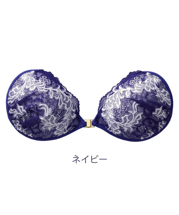 BRADELIS New York 【NuBra / ナチュラルタイプ】ヌーブラ・エアーライト ミア  デザインヌーブラ ネイビー