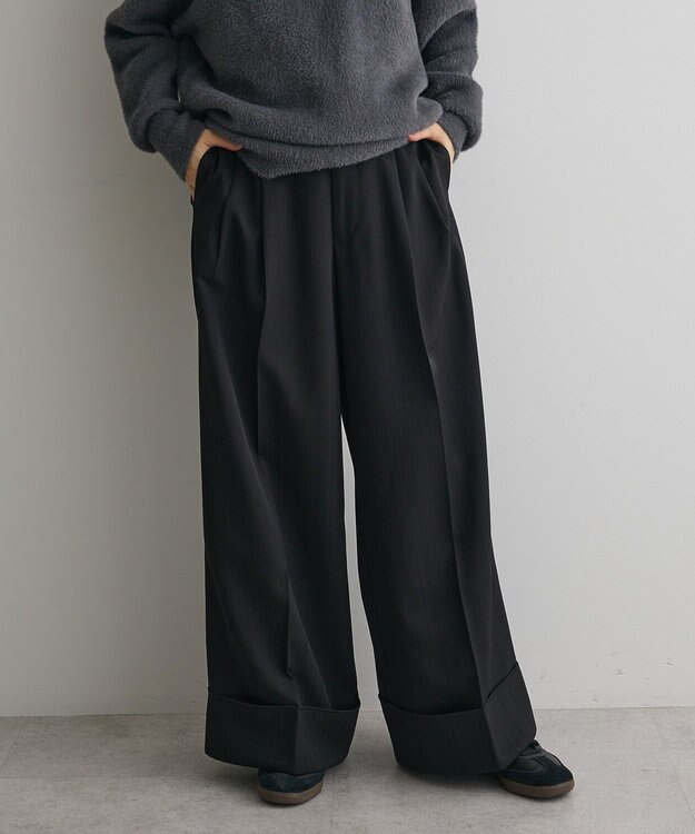 CRAFT STANDARD BOUTIQUE ロールアップパンツ Black