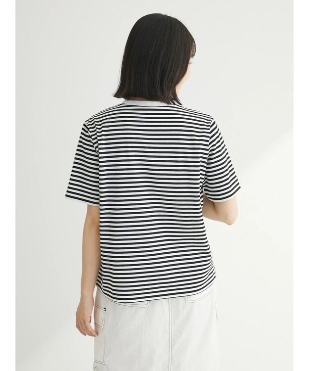 Green Parks 汗染み防止クルーネックＴシャツ Border