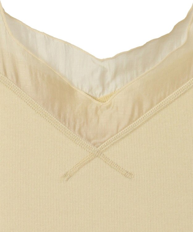 Green Parks ・ＳＵＧＡＲ　ＳＰＯＯＮ　シアー切替タンクトップ Yellow