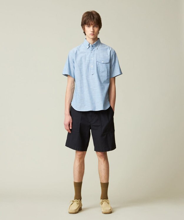 J.PRESS MEN アメリカンコットン ダンガリーシャツ サックスブルー系