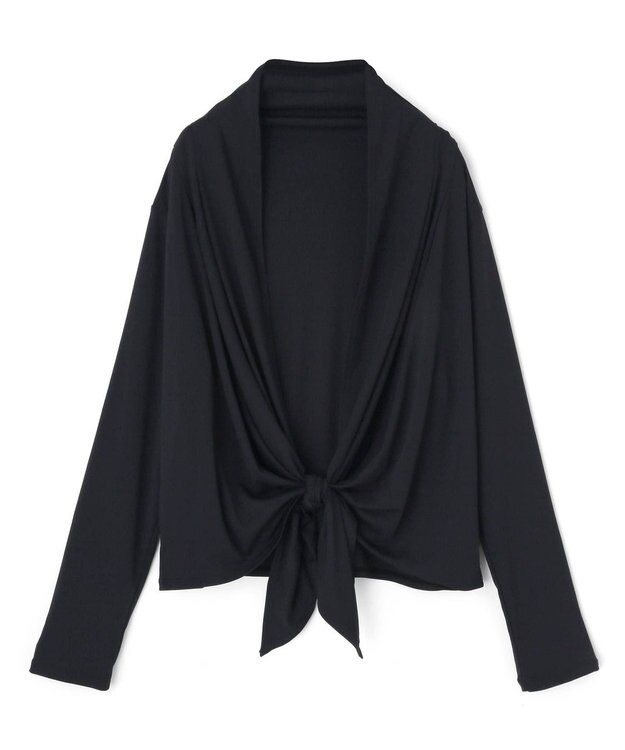 San-ai Resort（三愛水着楽園） 【UPF50＋】ショート丈羽織り　M・L【San-ai Resort（サンアイリゾート）】 ブラック