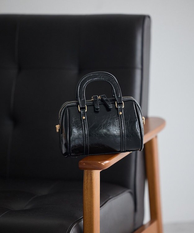 earth music&ecology ミニボストンバッグ Black