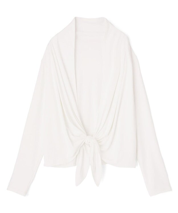 San-ai Resort（三愛水着楽園） 【UPF50＋】ショート丈羽織り　M・L【San-ai Resort（サンアイリゾート）】 ホワイト