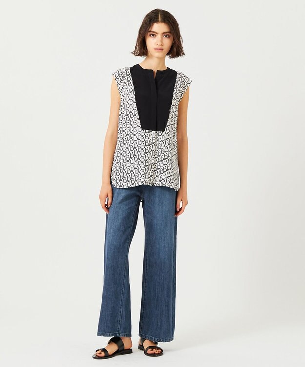 BEIGE， 【新色追加】MARCK / ワイドバギーパンツ Indigo Blue