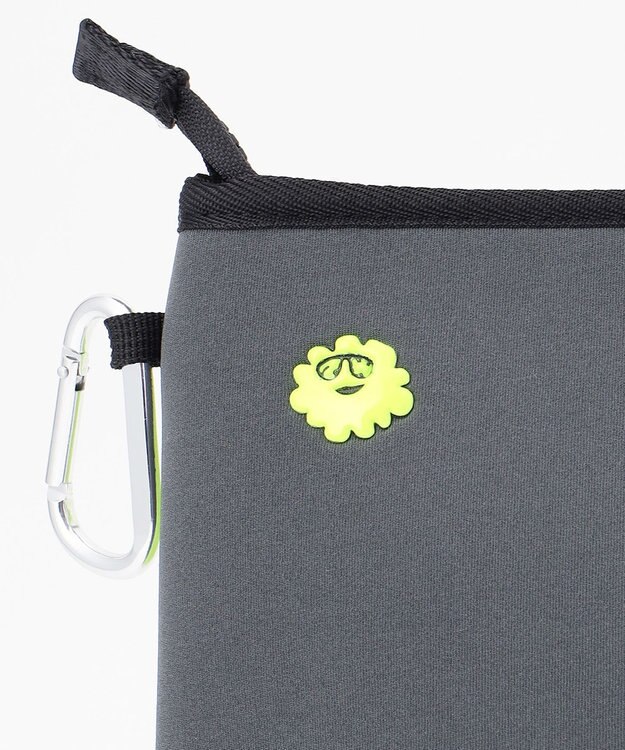 PW CIRCULUS 【EVEN・Double Eagleコラボ】サークルロゴ トートバック クラッチバッグ付き ライトグレー×ライム