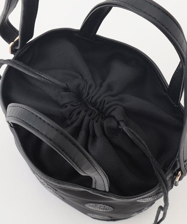 ANY SIS 【2WAY】ドットシアー ショルダーバッグ ブラック