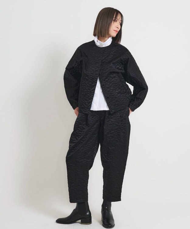 muuc 【土の凹凸を表現したナイロン素材】テレイン パンツ ブラック