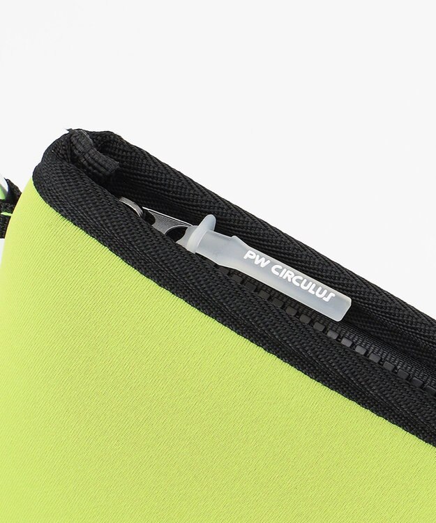 PW CIRCULUS 【EVEN・Double Eagleコラボ】サークルロゴ トートバック クラッチバッグ付き ライトグレー×ライム