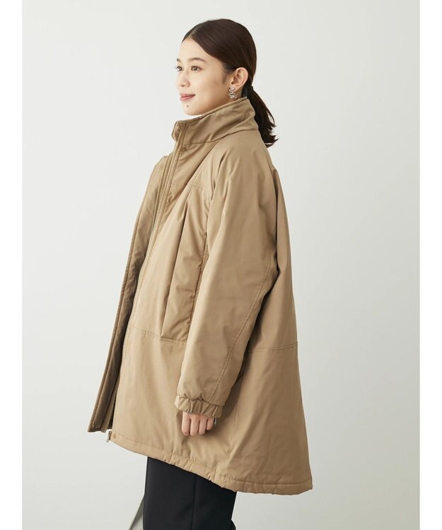 Green Parks あったか中綿コート Beige