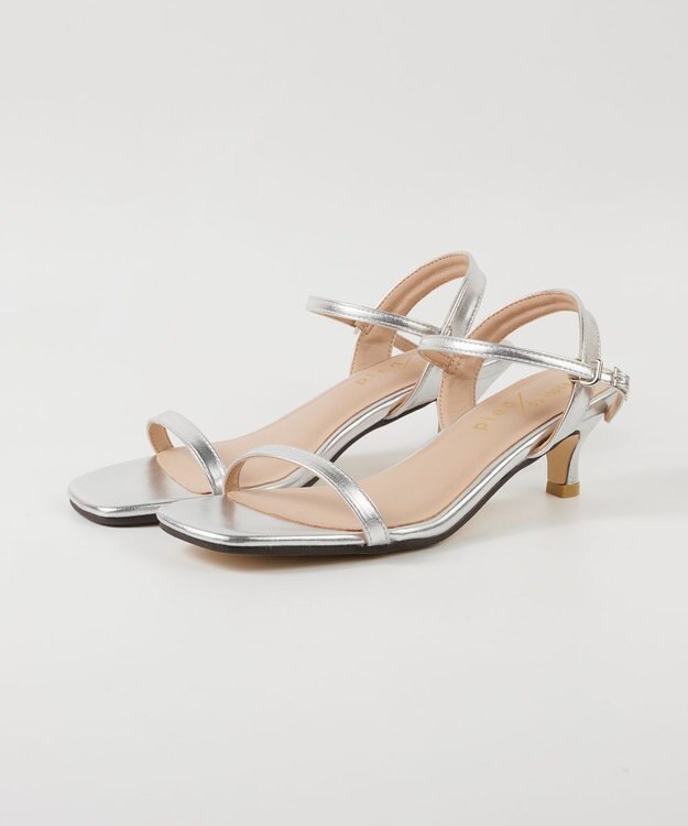 BONTRE 【pied du lapan/ピエドラパン】ストラップヒールサンダル/50774ZI シルバー