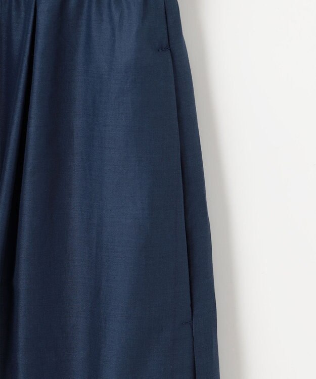 自由区 【カタログ掲載・接触冷感・洗える】エンブロイダリーローンシャツ ワンピース コバルトブルー