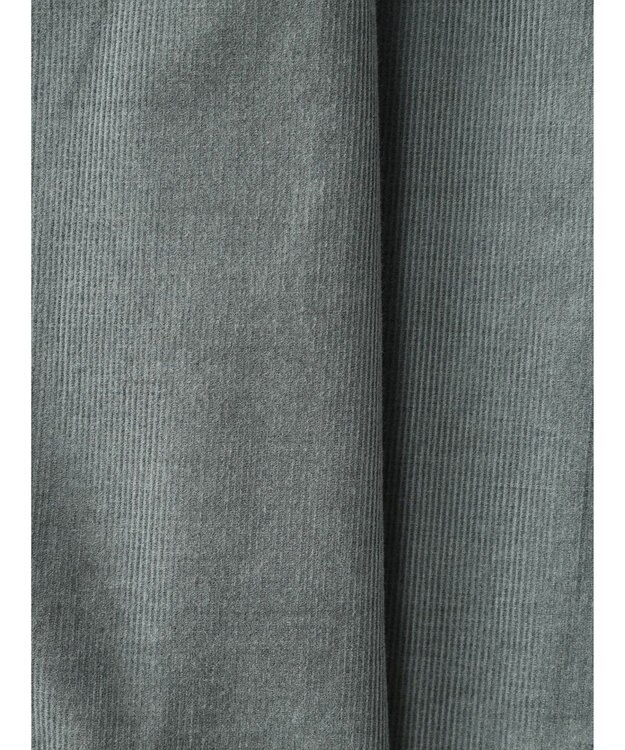 Green Parks 柔らかい細コールシャツ Blue Green