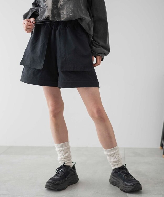 WEGO 2WAYパラシュートパンツ ブラック