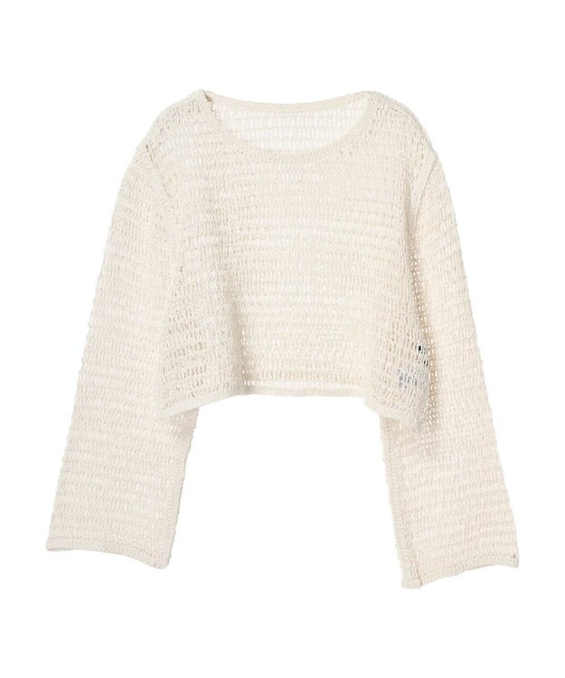 Green Parks ・ＳＵＧＡＲ　ＳＰＯＯＮ　クロシェロングスリーブ Ivory