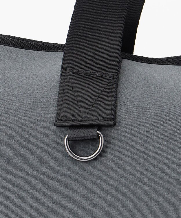 PW CIRCULUS 【EVEN・Double Eagleコラボ】サークルロゴ トートバック クラッチバッグ付き ライトグレー×ライム