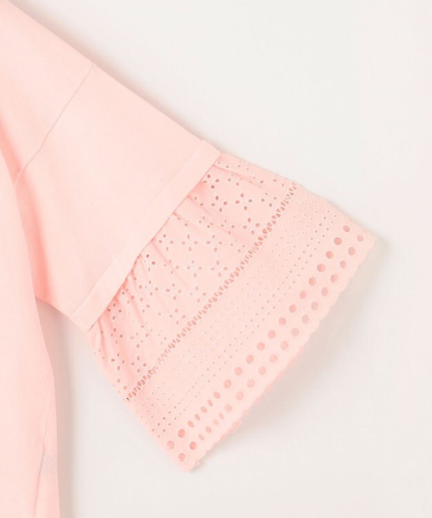 組曲 【WEB限定】レーススリーブ ニット ピンク系