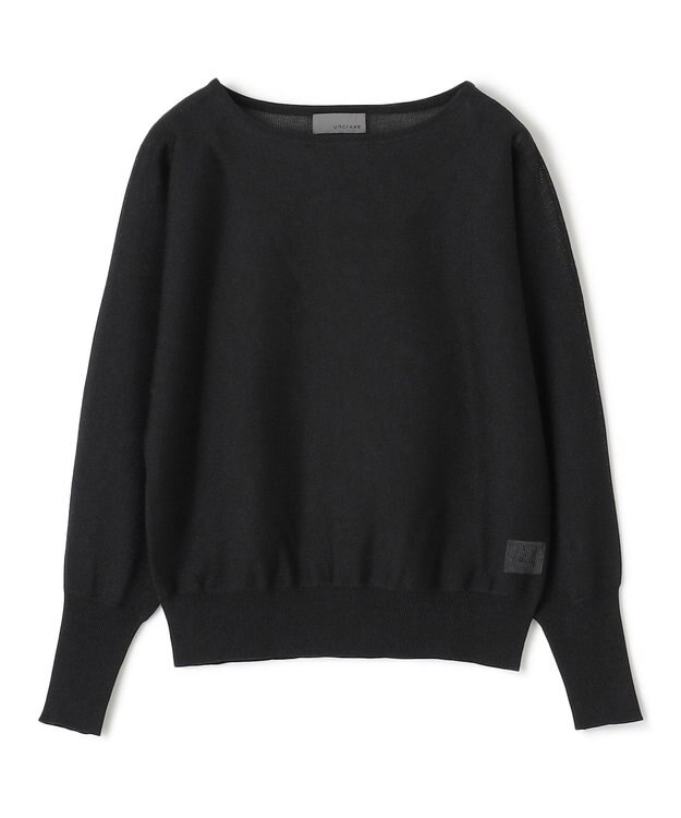 uncrave シアーニット ドルマントップス ブラック