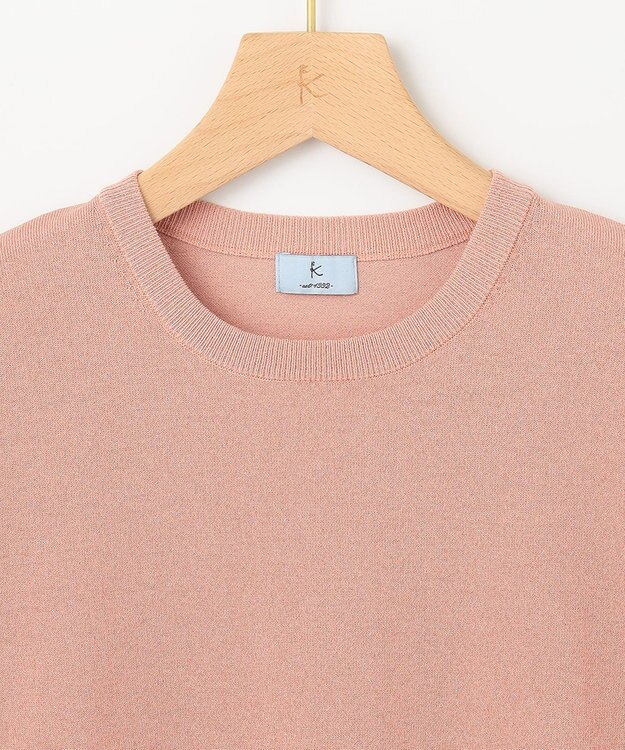 組曲 L 【WEB限定・2SET】シャイニーラメニット×チュールスカート ローズ系