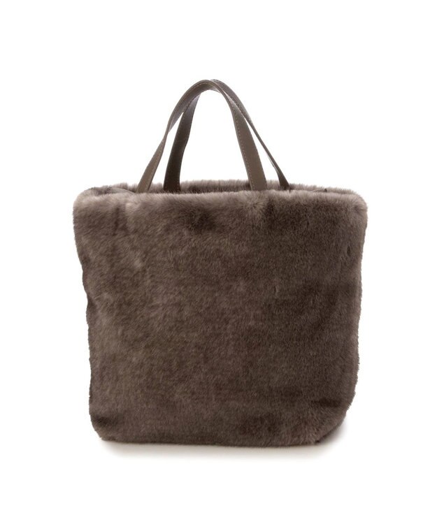 UNBILLION カシュカシュ cachecache / ミンク風ファーシンプルトート GY