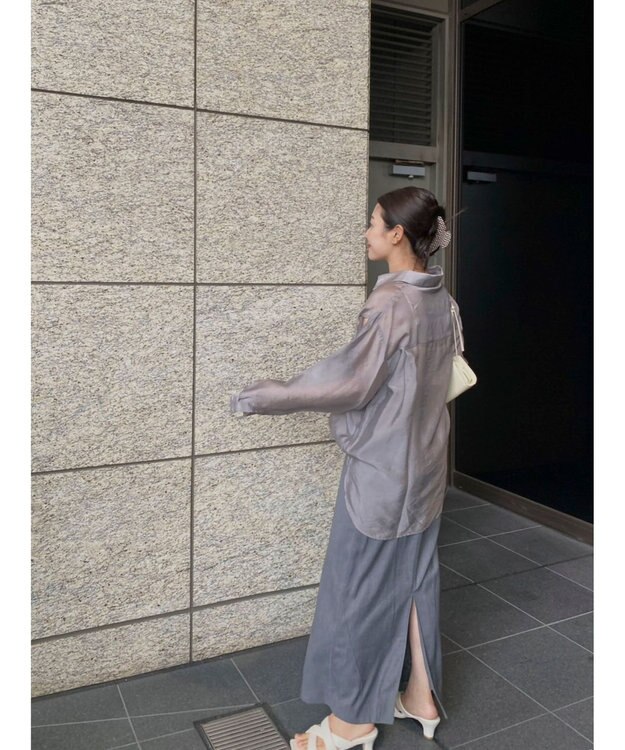 Green Parks ショルダースリット２ＷＡＹシャツ Gray