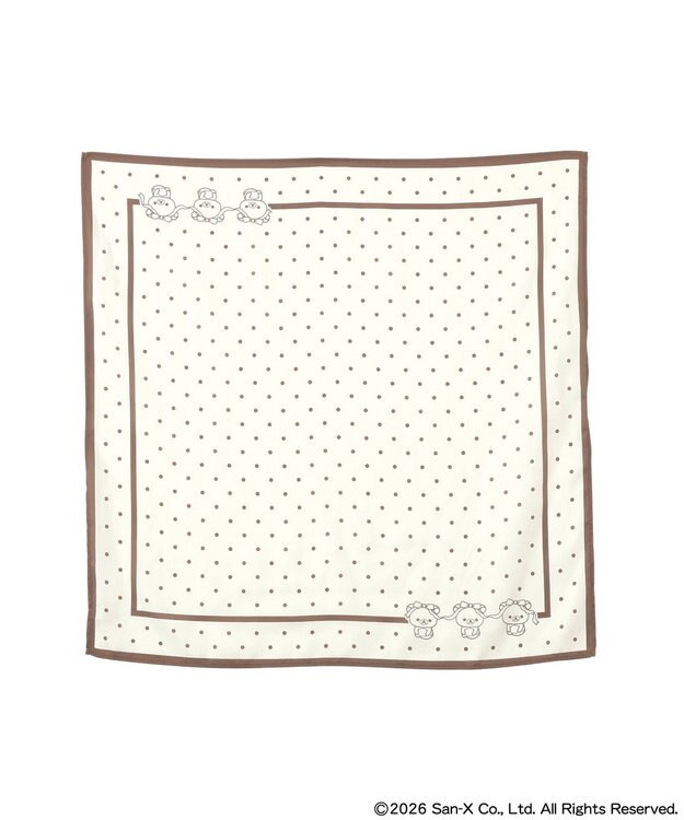 earth music&ecology 【予約】リラックマ×earth アソートドットスカーフ アイボリー