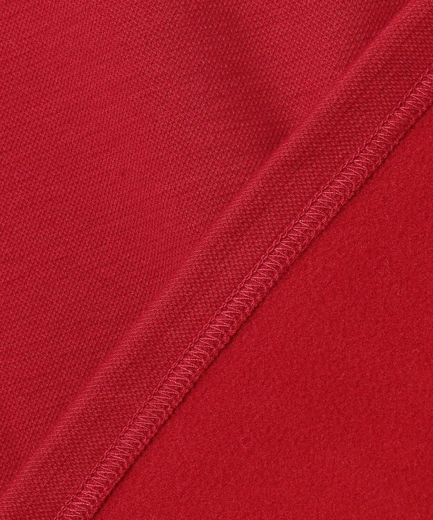 23区GOLF 【MEN】カノコダンボール裏起毛長袖ポロシャツ レッド系