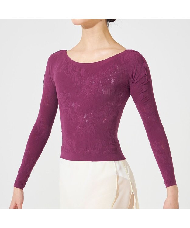 Chacott 【MAY NAGAHISA】ノーソーイングニットトップ パンジー