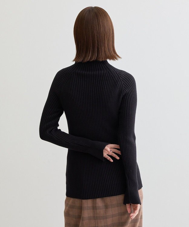Green Parks ・Ｐｅｔｉｔ　Ｆｌｅｕｒ　ボトルネックリブニット Black