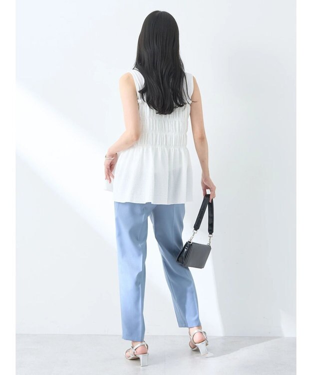 earth music&ecology ドッキングシャーリングプルオーバー White