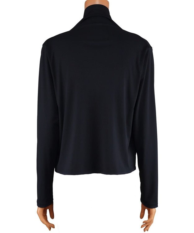 San-ai Resort（三愛水着楽園） 【UPF50＋】ショート丈羽織り　M・L【San-ai Resort（サンアイリゾート）】 ブラック