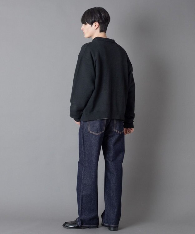 WEGO 【ユニセックス着用ITEM】ワンポイントニットシャツ（LS） スミクロ