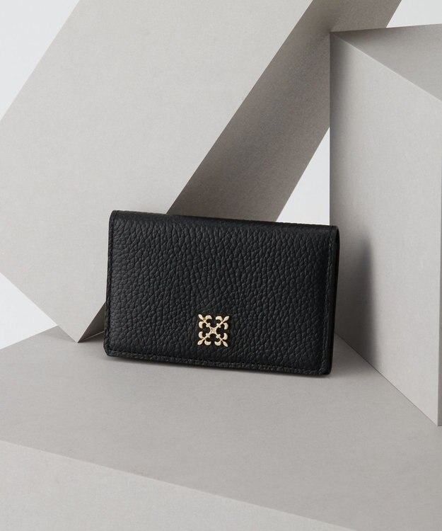 russet モノグラムプレートカードケース(SO-417) Black