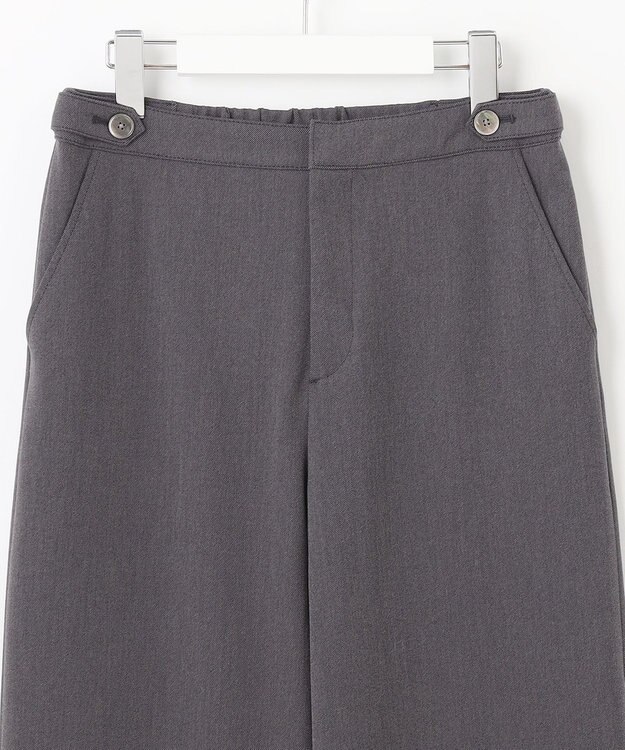 J.PRESS LADIES S 【洗える】2way thermoサキソニー セミワイド パンツ グレー系
