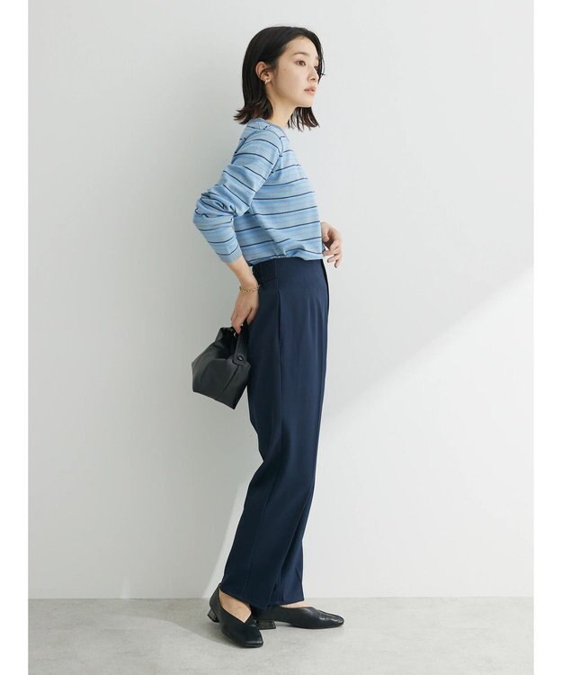 Green Parks フルレングス丈／選べる美脚みえパンツ Dark Navy