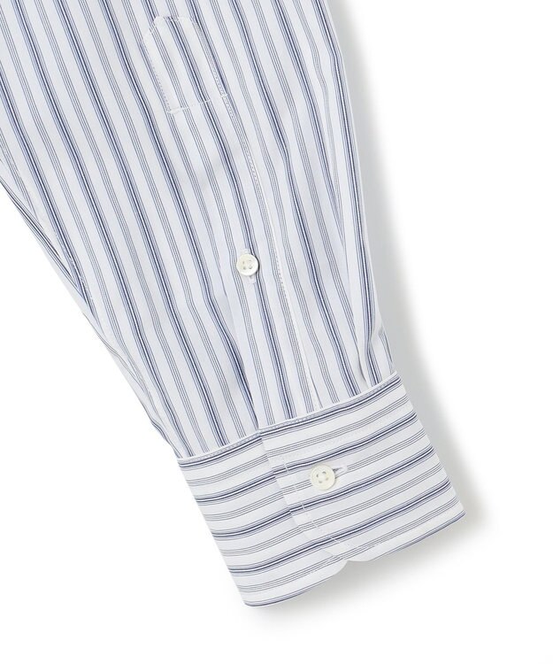 J.PRESS MEN ドビーマルチストライプ シャツ ホワイト系1