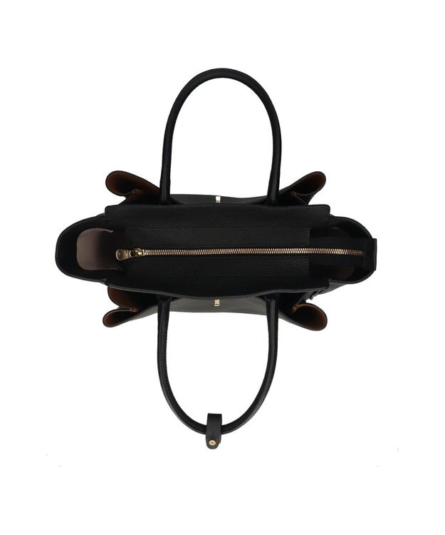 INTER-CHAUSSURES 【LORISTELLA】マルチポケットハンドバッグ ブラック