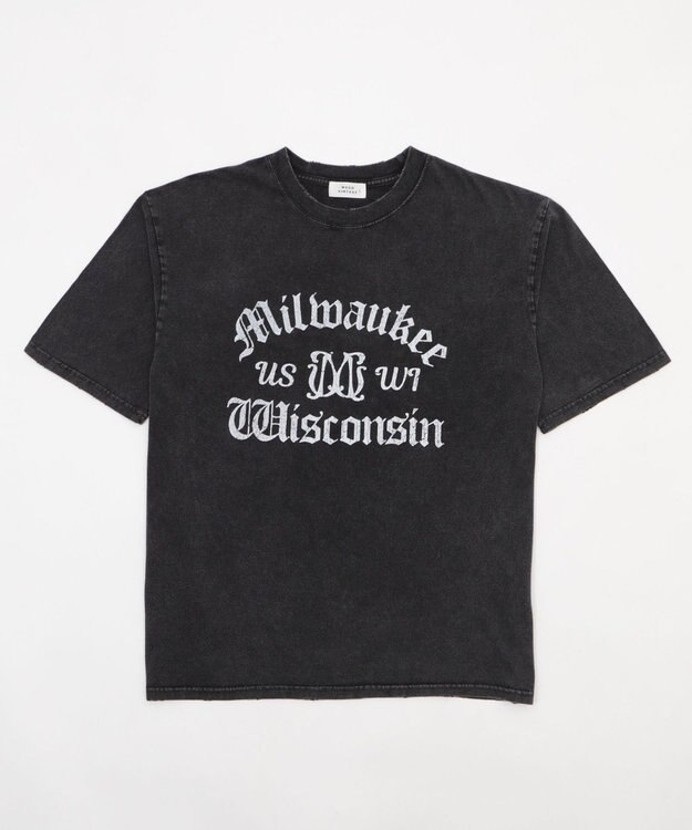 WEGO 【ユニセックス着用ITEM/MLサイズ展開】ブリーチヴィンテージグラフィックT（SS） スミクロ