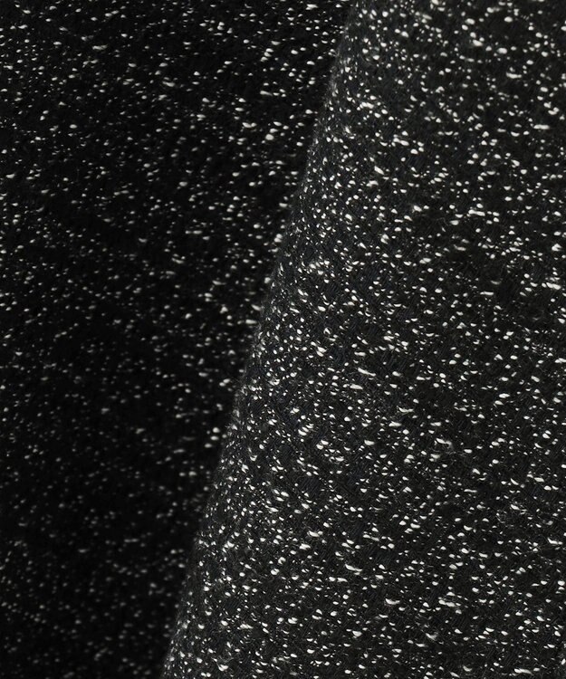 組曲 ファンシーツイード Vネックジャンスカ ブラック系