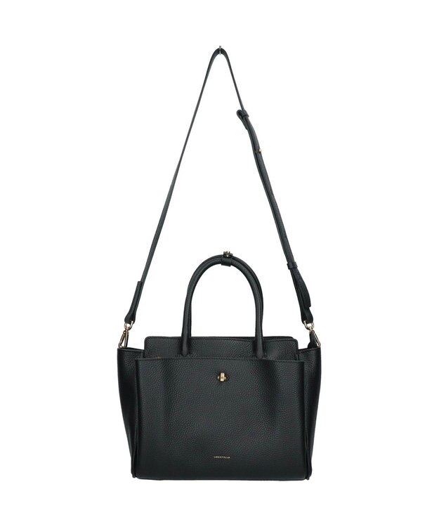 INTER-CHAUSSURES 【LORISTELLA】マルチポケットハンドバッグ ブラック