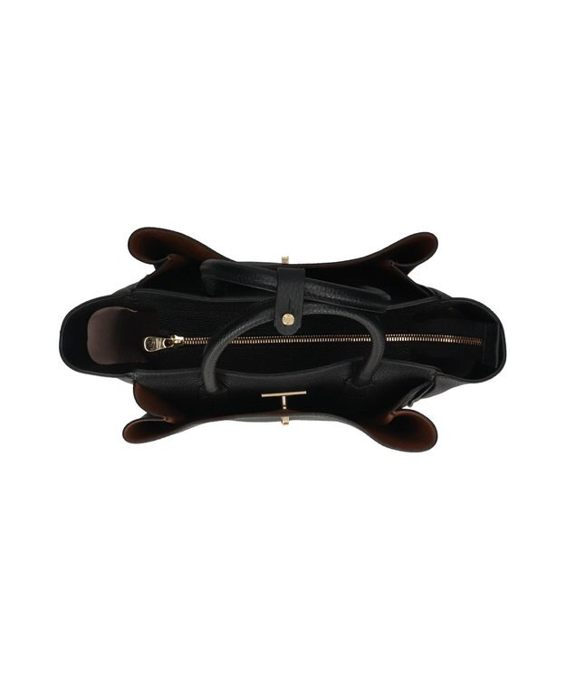 INTER-CHAUSSURES 【LORISTELLA】マルチポケットハンドバッグ ブラック