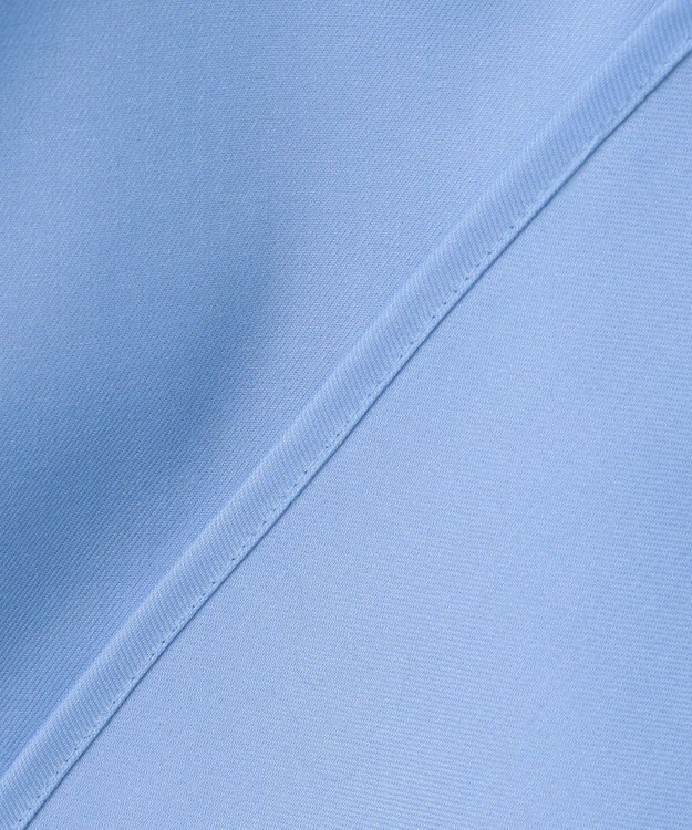 #Newans 【マシンウォッシャブル】ピエロラッフルカラーシャツ ブルー