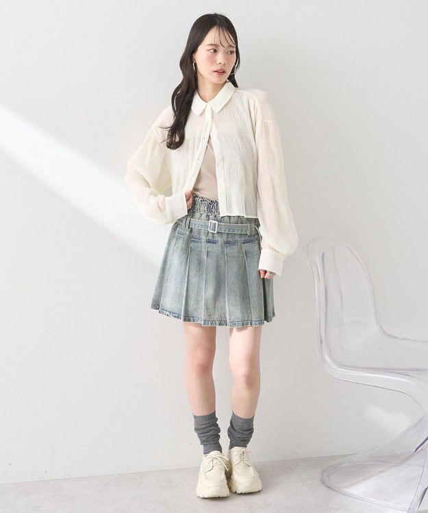 earth music&ecology ワイドストラップキャミソール Beige